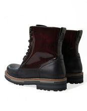 Load image into Gallery viewer, Dolce &amp; Gabbana Black Leather Military Combat Boots Shoes
