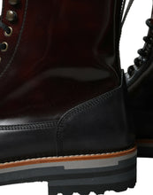 Load image into Gallery viewer, Dolce &amp; Gabbana Black Leather Military Combat Boots Shoes
