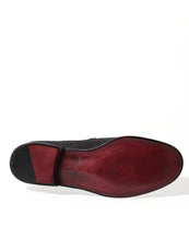 Load image into Gallery viewer, Dolce &amp; Gabbana Black Brocade Men Slip On Loafer Dress Shoes
