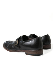 Load image into Gallery viewer, Dolce &amp; Gabbana Black Leather Strap Mocassin Dress Shoes
