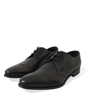 Load image into Gallery viewer, Dolce &amp; Gabbana Black Leather Lace Up Formal Derby Dress Shoes
