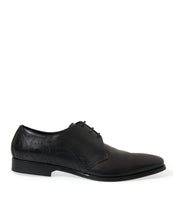 Load image into Gallery viewer, Dolce &amp; Gabbana Black Leather Lace Up Formal Derby Dress Shoes

