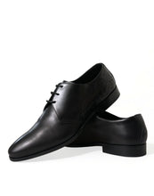 Load image into Gallery viewer, Dolce &amp; Gabbana Black Leather Lace Up Formal Derby Dress Shoes

