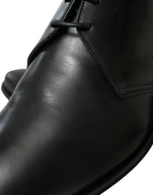 Load image into Gallery viewer, Dolce &amp; Gabbana Black Leather Lace Up Formal Derby Dress Shoes
