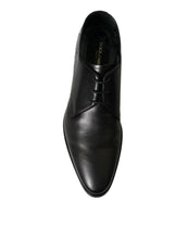 Load image into Gallery viewer, Dolce &amp; Gabbana Black Leather Lace Up Formal Derby Dress Shoes
