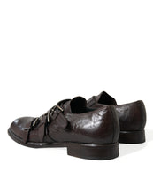 Load image into Gallery viewer, Dolce &amp; Gabbana Brown Leather Strap Formal Dress Shoes
