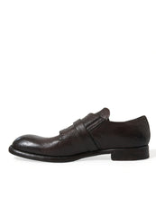 Load image into Gallery viewer, Dolce &amp; Gabbana Brown Leather Strap Formal Dress Shoes
