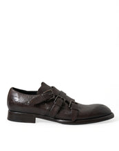 Load image into Gallery viewer, Dolce &amp; Gabbana Brown Leather Strap Formal Dress Shoes
