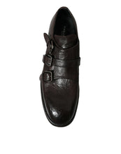 Load image into Gallery viewer, Dolce &amp; Gabbana Brown Leather Strap Formal Dress Shoes
