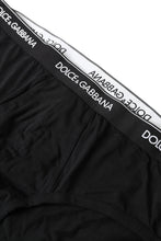 Load image into Gallery viewer, Dolce &amp; Gabbana Black Cotton Stretch Slip Brando Brief Underwear
