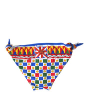 Load image into Gallery viewer, Dolce &amp; Gabbana Multicolor Carretto Print Bikini Bottom
