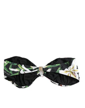 Load image into Gallery viewer, Dolce &amp; Gabbana Black Lily Halter Swimwear Top Beachwear Bikini
