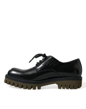 Load image into Gallery viewer, Dolce &amp; Gabbana Black Leather Lace Up Derby Men Dress Shoes
