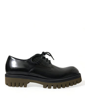 Load image into Gallery viewer, Dolce &amp; Gabbana Black Leather Lace Up Derby Men Dress Shoes
