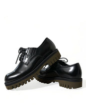 Load image into Gallery viewer, Dolce &amp; Gabbana Black Leather Lace Up Derby Men Dress Shoes
