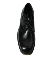 Load image into Gallery viewer, Dolce &amp; Gabbana Black Leather Lace Up Derby Men Dress Shoes
