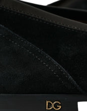 Load image into Gallery viewer, Dolce &amp; Gabbana Black Velvet Slip On Loafers Dress Shoes
