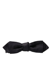 Load image into Gallery viewer, Dolce &amp; Gabbana Elegant Silk Black Bow Tie for Gentleman
