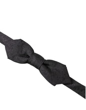 Load image into Gallery viewer, Dolce &amp; Gabbana Elegant Black Fantasy Silk Bow Tie
