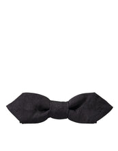 Load image into Gallery viewer, Dolce &amp; Gabbana Elegant Black Fantasy Silk Bow Tie
