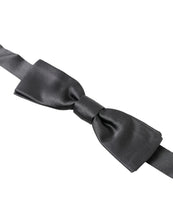 Load image into Gallery viewer, Dolce &amp; Gabbana Elegant Dark Anthracite Silk Bow Tie
