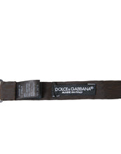 Load image into Gallery viewer, Dolce &amp; Gabbana Elegant Brown Silk Blend Bow Tie
