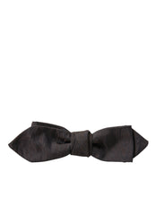 Load image into Gallery viewer, Dolce &amp; Gabbana Elegant Brown Silk Blend Bow Tie
