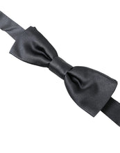 Load image into Gallery viewer, Dolce &amp; Gabbana Elegant Anthracite Gray Silk Bow Tie
