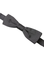 Load image into Gallery viewer, Dolce &amp; Gabbana Elegant Silk Dark Gray Bow Tie
