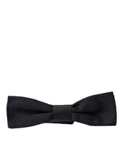 Load image into Gallery viewer, Dolce &amp; Gabbana Elegant Black Silk Bow Tie
