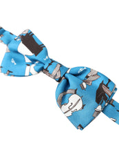 Load image into Gallery viewer, Dolce &amp; Gabbana Elegant Silk Blue Jazz Club Bow Tie
