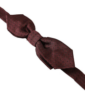 Load image into Gallery viewer, Dolce &amp; Gabbana Elegant Bordeaux Silk Bow Tie
