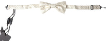 Load image into Gallery viewer, Dolce &amp; Gabbana Elegant Ivory Fantasy Pattern Silk Bow Tie
