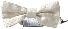 Load image into Gallery viewer, Dolce &amp; Gabbana Elegant Ivory Fantasy Pattern Silk Bow Tie
