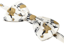 Load image into Gallery viewer, Dolce &amp; Gabbana Chic Beige Silk Musical Bow Tie
