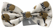 Load image into Gallery viewer, Dolce &amp; Gabbana Chic Beige Silk Musical Bow Tie
