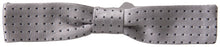 Load image into Gallery viewer, Dolce &amp; Gabbana Elegant Grey Silk Bow Tie
