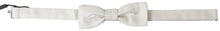 Load image into Gallery viewer, Dolce &amp; Gabbana Elegant Ivory Silk Bow Tie
