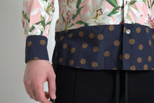 Load image into Gallery viewer, Dolce &amp; Gabbana Cotton Polka Dot Lily Print Collared Shirt
