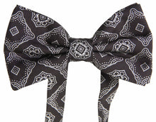 Load image into Gallery viewer, Dolce &amp; Gabbana Elegant Silk Tied Bow Tie in Black &amp; White
