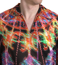 Load image into Gallery viewer, Dolce &amp; Gabbana Multicolor Luminarie Print Cotton Polo Shirt
