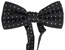 Load image into Gallery viewer, Dolce &amp; Gabbana Elegant Black Silk Bow Tie
