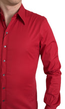 Load image into Gallery viewer, Dolce &amp; Gabbana Red Slim Fit Cotton Stretch Shirt
