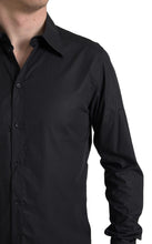 Load image into Gallery viewer, Dolce &amp; Gabbana Black Collared Long Sleeve MARTINI Shirt
