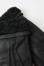 Load image into Gallery viewer, Dolce &amp; Gabbana Elegant Black Leather Winter Gloves
