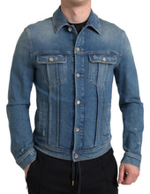 Load image into Gallery viewer, Dolce &amp; Gabbana Elegant Blue Denim Stretch Jacket
