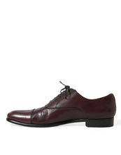 Load image into Gallery viewer, Dolce &amp; Gabbana Bordeaux Leather Men Formal Derby Dress Shoes
