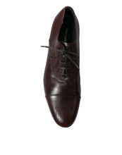 Load image into Gallery viewer, Dolce &amp; Gabbana Bordeaux Leather Men Formal Derby Dress Shoes
