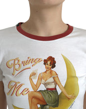 Load image into Gallery viewer, Dolce &amp; Gabbana White Bring Me To The Moon T-shirt Top
