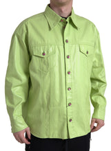 Load image into Gallery viewer, Dolce &amp; Gabbana Elegant Light Green Cotton Button Down Shirt
